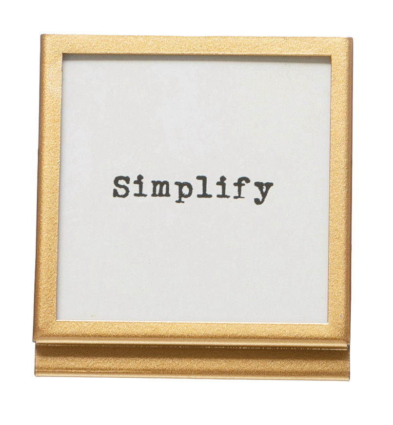 Frame with Easel and Saying