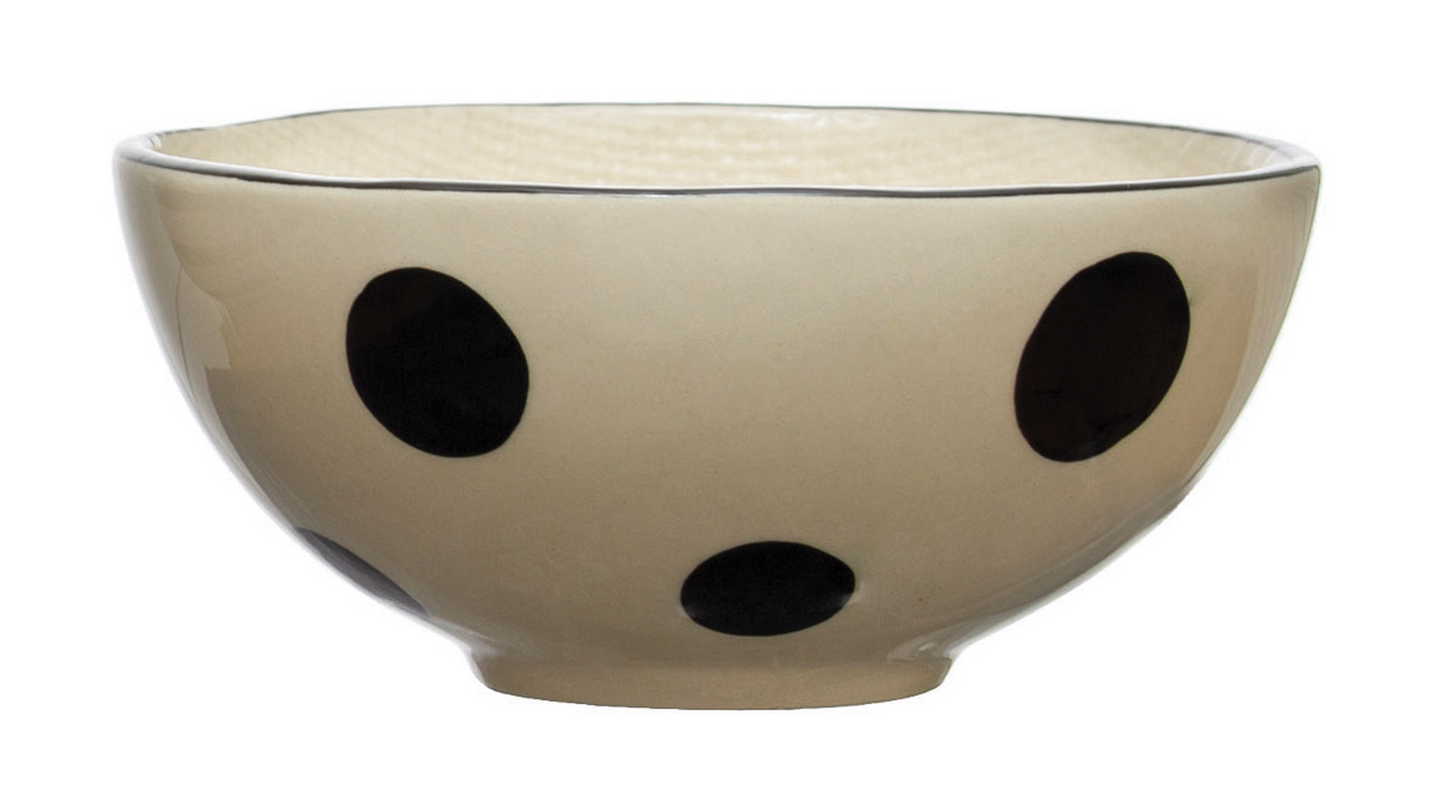 Hand-Painted Stoneware Bowl