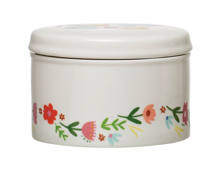 5" Stoneware Canister with Lid
