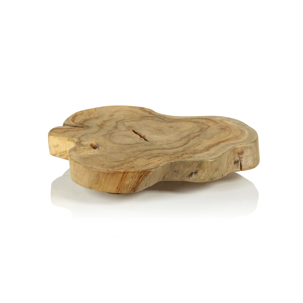 Organic Shape Natural Charcuterie & Cheese Board