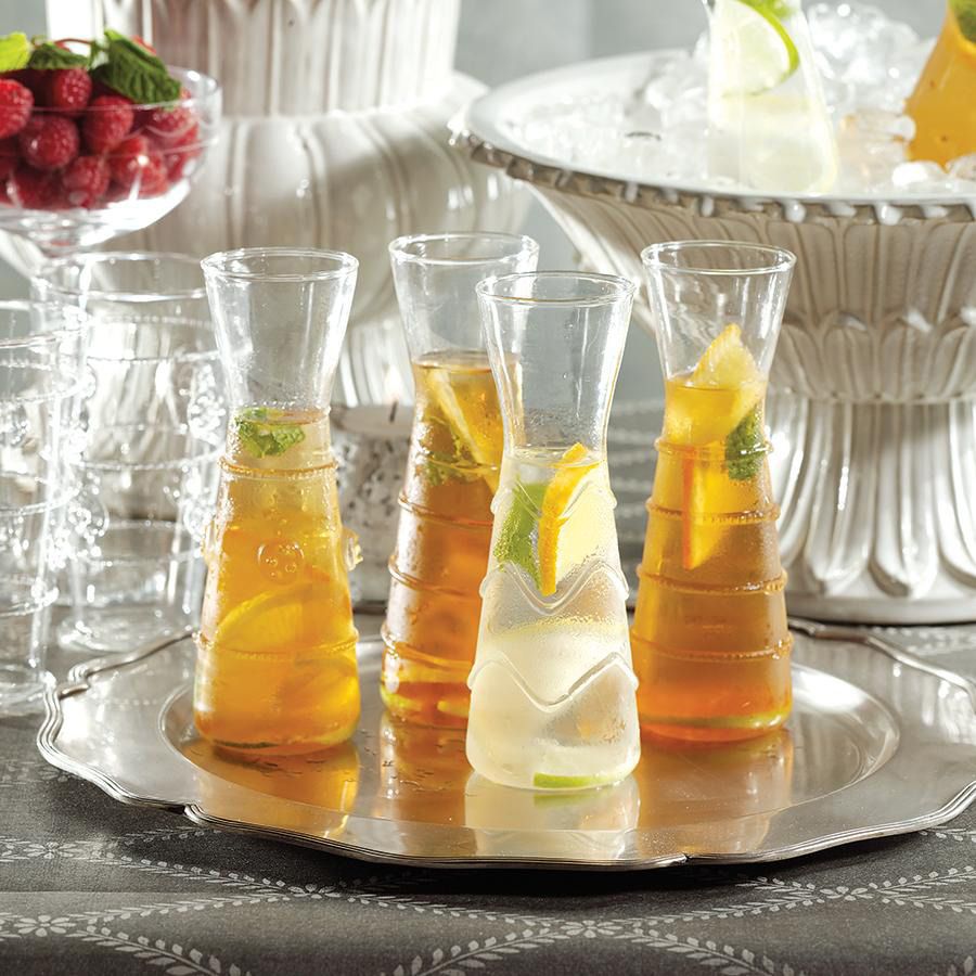 Six Assorted Design Individual Carafes Set