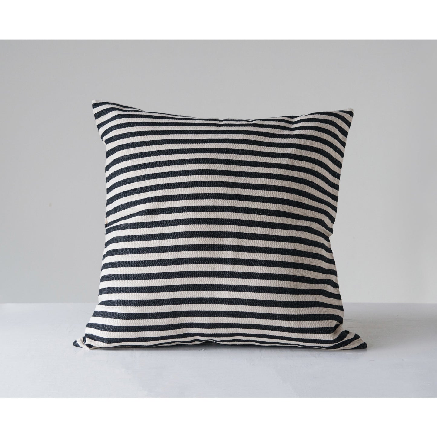 26" Woven Cotton Striped Pillow