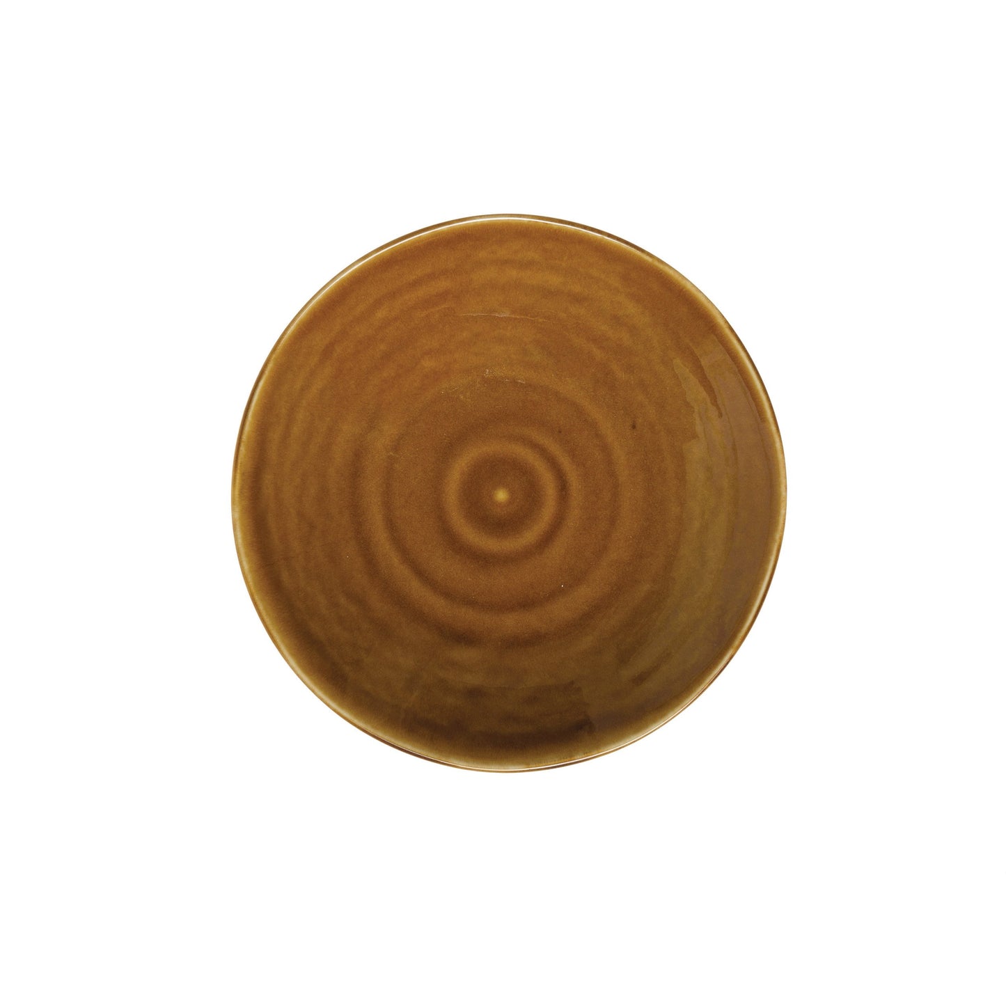 9" Brown Porcelain Bowl