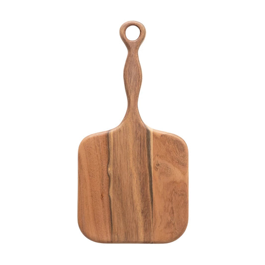 Acacia Wood Cheese / Cutting Board with Handle