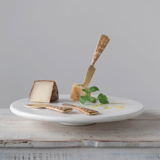 Set of 3 Cheese Knives with Wrapped Handles