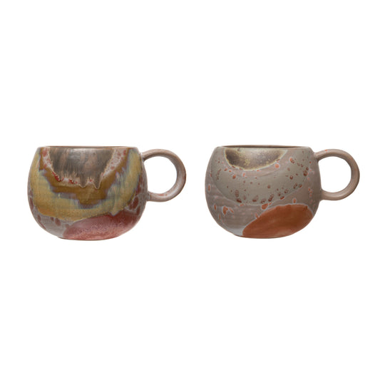 16 oz Stoneware Mug, Reactive Glaze