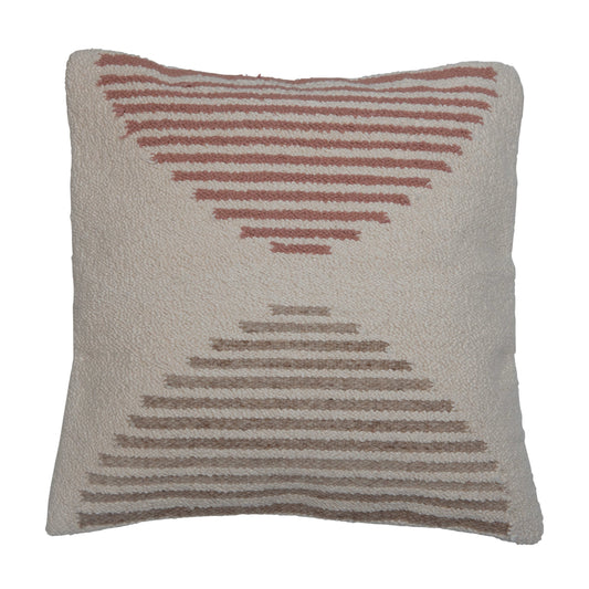 20" Woven Cotton Pillow