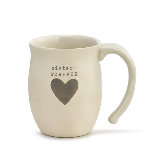 Sisters Forever Heart Mug