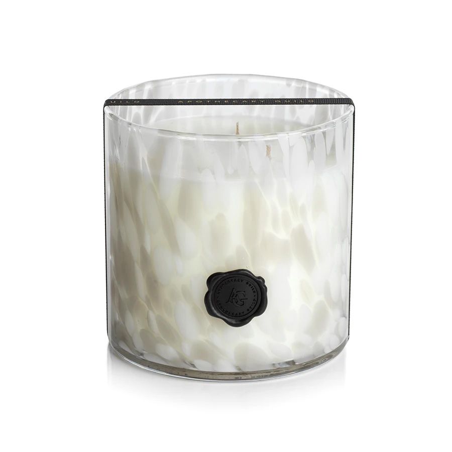 AG Opal Glass Three Wick Candle Jar- Gardenia