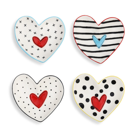 4" Heart Treasure Keepers - Set of 4