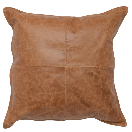SLD Leather Dumont Chestnut Accent pillow  22x22