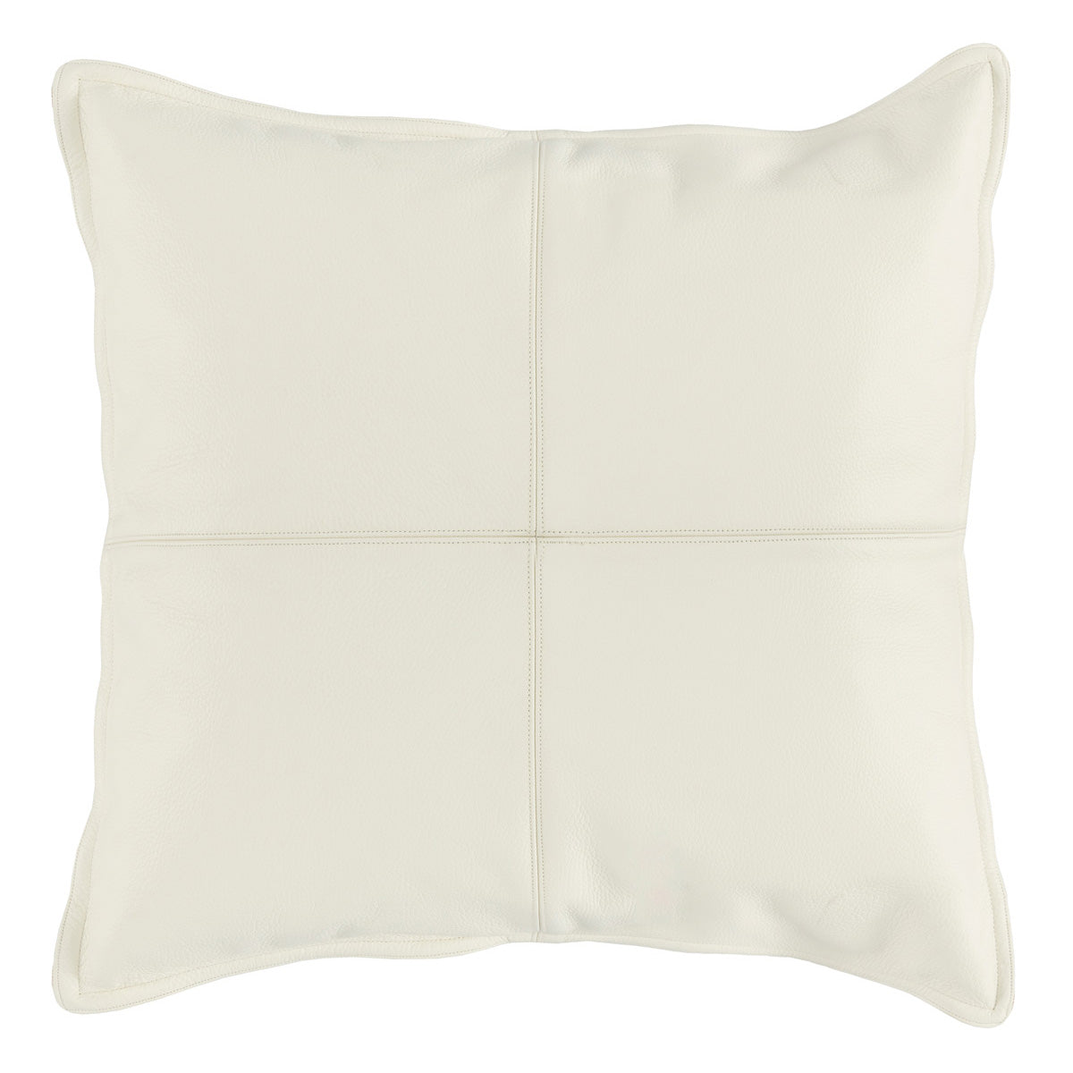 SLD Leather Davis Ivory Accent Pillow 22x22