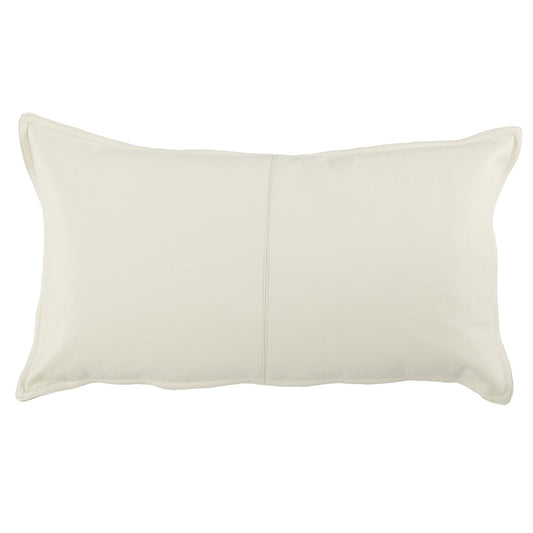 SLD Leather Davis Ivory Accent Pillow 14x26