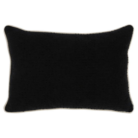 VE Morea Black 14x20 Accent Pillow